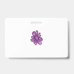 Tarjeta De Identificación Estilo femenino, berenjena clara, cedro blanqueado