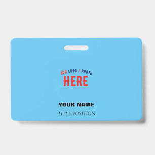 TARJETA DE IDENTIFICACIÓN ESTILO MODERNO MARCA PERSONALIZADA CIELO AZUL VERI