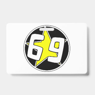 Tarjeta De Identificación Estrella Amarilla 69