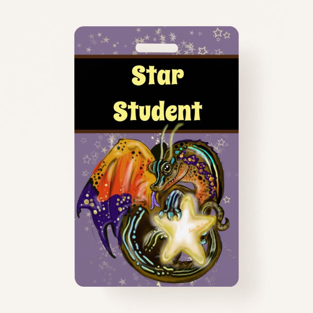 Tarjeta De Identificación Estudiante estrella del Star Catcher Dragon (Anverso)