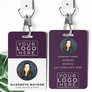 Tarjeta De Identificación Etiqueta con nombre de cordón personalizado con fo