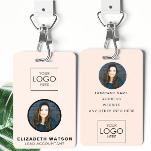 Tarjeta De Identificación Etiqueta con nombre de cordón personalizado ID de 