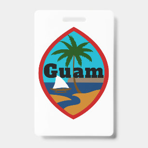 Tarjeta De Identificación Etiqueta de equipaje con el sello de Guam