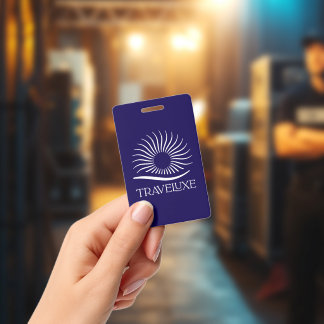 Tarjeta De Identificación Etiqueta de Equipaje de Lujo para Viajeros ✈️