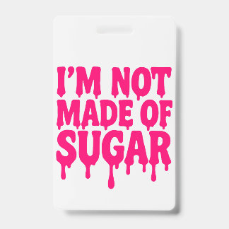 Tarjeta De Identificación Etiqueta de identificación de marca vertical rosad