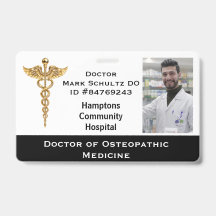 Etiqueta de identificación del médico de medicina 