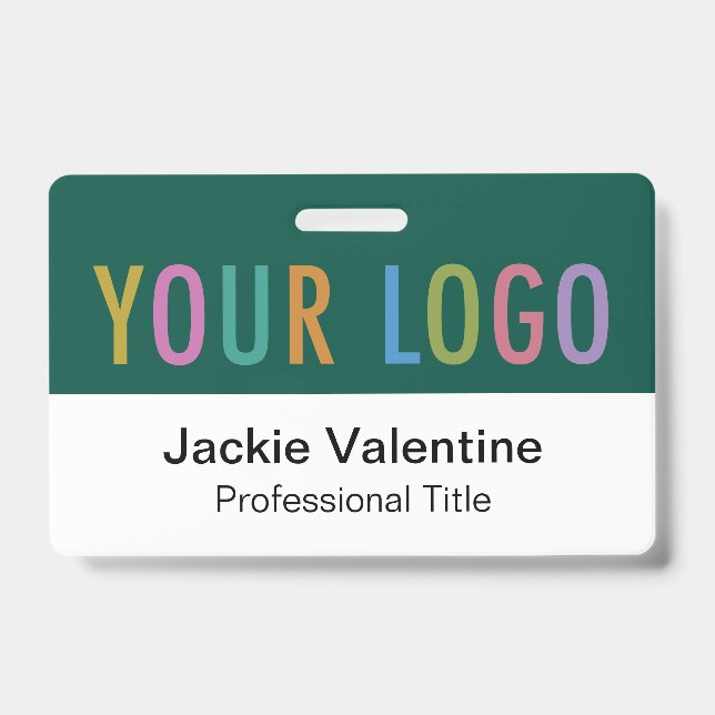 Tarjeta De Identificación Etiqueta de identificación del personal del logoti (Parte frontal)