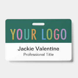 Tarjeta De Identificación Etiqueta de identificación del personal del logoti