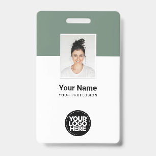 Tarjeta De Identificación Etiqueta de nombre de empleado corporativo persona