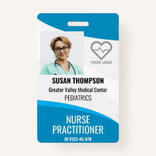 Tarjeta De Identificación Etiqueta de nombre de empleado del hospital de ide