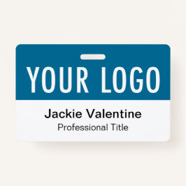 Tarjeta De Identificación Etiqueta de nombre del personal horizontal de la p