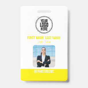 Tarjeta De Identificación Etiqueta de nombre personalizada con foto ID perso