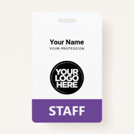 Tarjeta De Identificación Etiqueta de personal del logotipo comercial de Lig