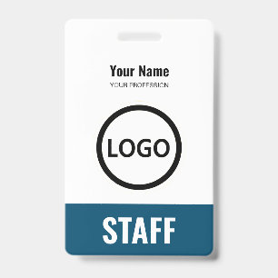 Tarjeta De Identificación Etiqueta de personal del logotipo comercial de Nav