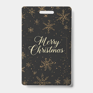Tarjeta De Identificación Etiqueta-Feliz Navidad