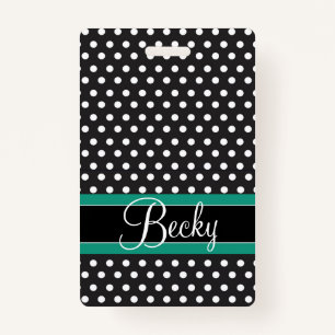 Tarjeta De Identificación Etiqueta portaequipajes de puntos pequeños