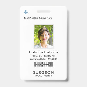 Tarjeta De Identificación Etiquetas blancas modernas de nombre del logotipo 