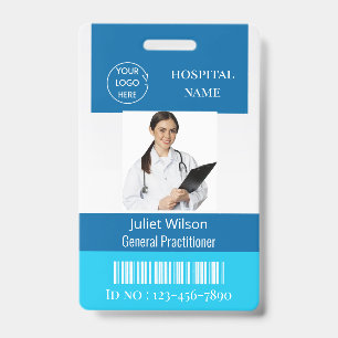Tarjeta De Identificación etiquetas con nombre Doctor identificaciones médic