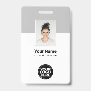 Tarjeta De Identificación Etiquetas de nombre de empleado corporativo de per
