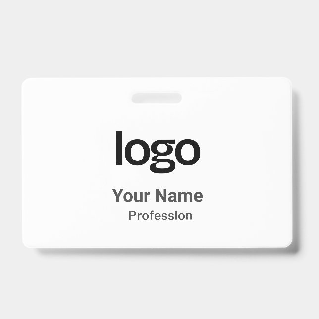 Tarjeta De Identificación Etiquetas de Nombre Insignias (Parte frontal)