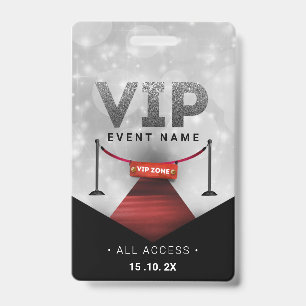 Tarjeta De Identificación Evento de Acceso VIP Exclusivo