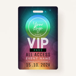 Tarjeta De Identificación Evento de acceso VIP exclusivo