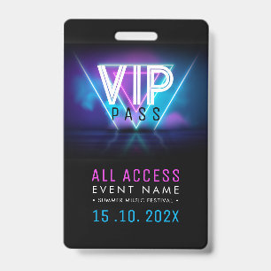 Tarjeta De Identificación Evento de Acceso VIP Exclusivo