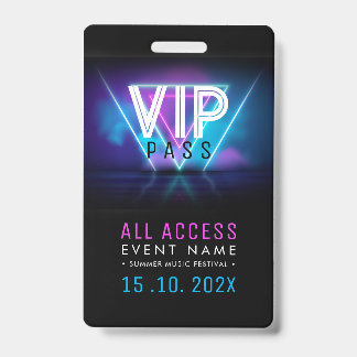Tarjeta De Identificación Evento de Acceso VIP Exclusivo