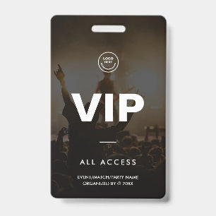 Tarjeta De Identificación Evento de Concierto de Partido con Acceso Total VI