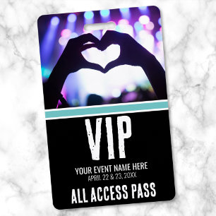 Tarjeta De Identificación Evento Especial de Acceso Total VIP