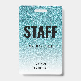 Tarjeta De Identificación Evento Personalizado del Personal o Concierto Bril