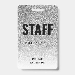 Tarjeta De Identificación Evento Personalizado para el Personal o Concierto 