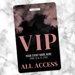 Tarjeta De Identificación Evento VIP de Black Pink