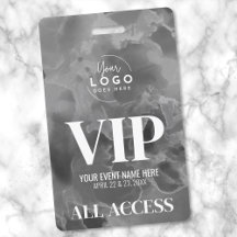 Evento VIP de Logo en Blanco y Negro