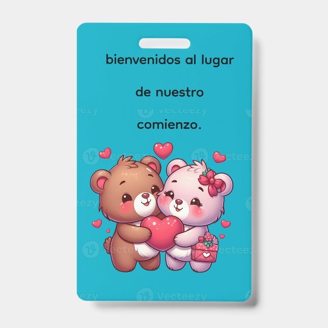 Tarjeta De Identificación eventos (Parte frontal)