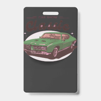 Tarjeta De Identificación Exposición de Autos Clásicos 