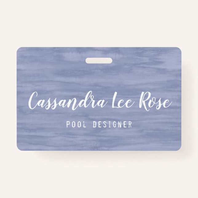 Tarjeta De Identificación Faded Blue Business Badge (Anverso)