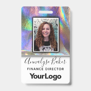 Tarjeta De Identificación Falsa Foto de Enfermera CNA Profesional Holográfic