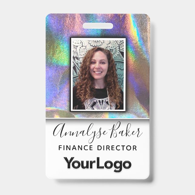Tarjeta De Identificación Falsa Foto de Enfermera CNA Profesional Holográfic (Parte frontal)