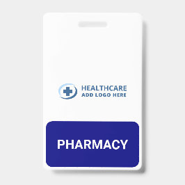 Tarjeta De Identificación Farmacéutico Compañero de Farmacia de Color Person