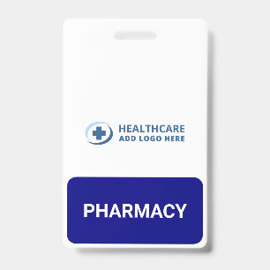 Tarjeta De Identificación Farmacéutico Compañero de Farmacia de Color Person