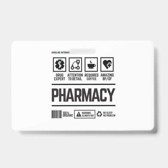 Tarjeta De Identificación farmacia (Anverso)