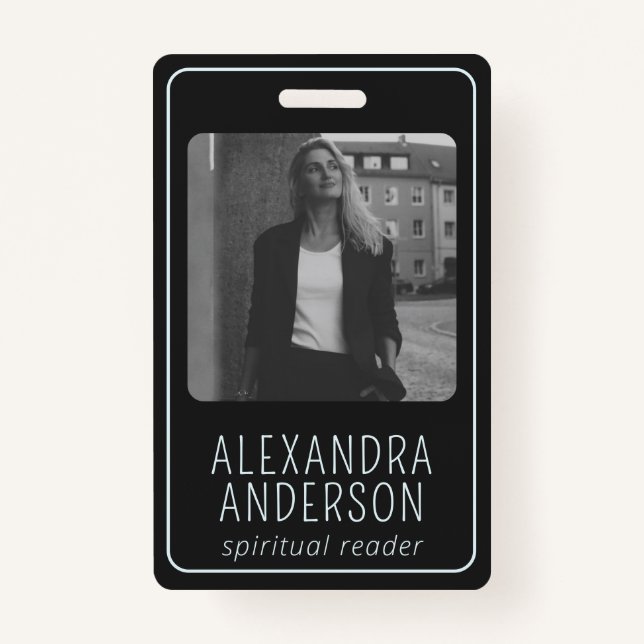 Tarjeta De Identificación Fases celestes de la luna, foto espiritual mística (Reverso)