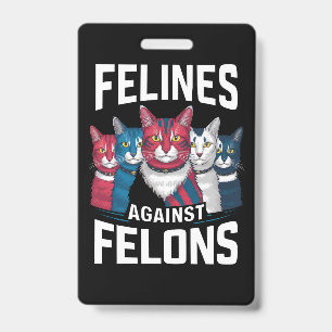 Tarjeta De Identificación Felinos Contra Delincuentes