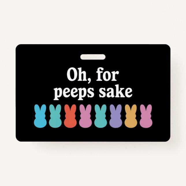 Tarjeta De Identificación Feliz Carnaval religioso cristiano conejo de Pascu (Anverso)