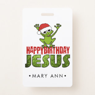 Tarjeta De Identificación Feliz cumpleaños Jesús