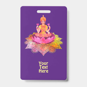 Tarjeta De Identificación Feliz Diwali - Dios Lakshmi Deepalavi 4