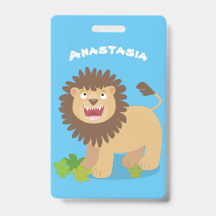 Tarjeta De Identificación Feliz ilustracion personalizado ruidoso