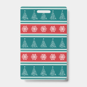 Tarjeta De Identificación Feliz Navidad