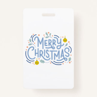 Tarjeta De Identificación Feliz Pegatina navideño para navidad de Windows